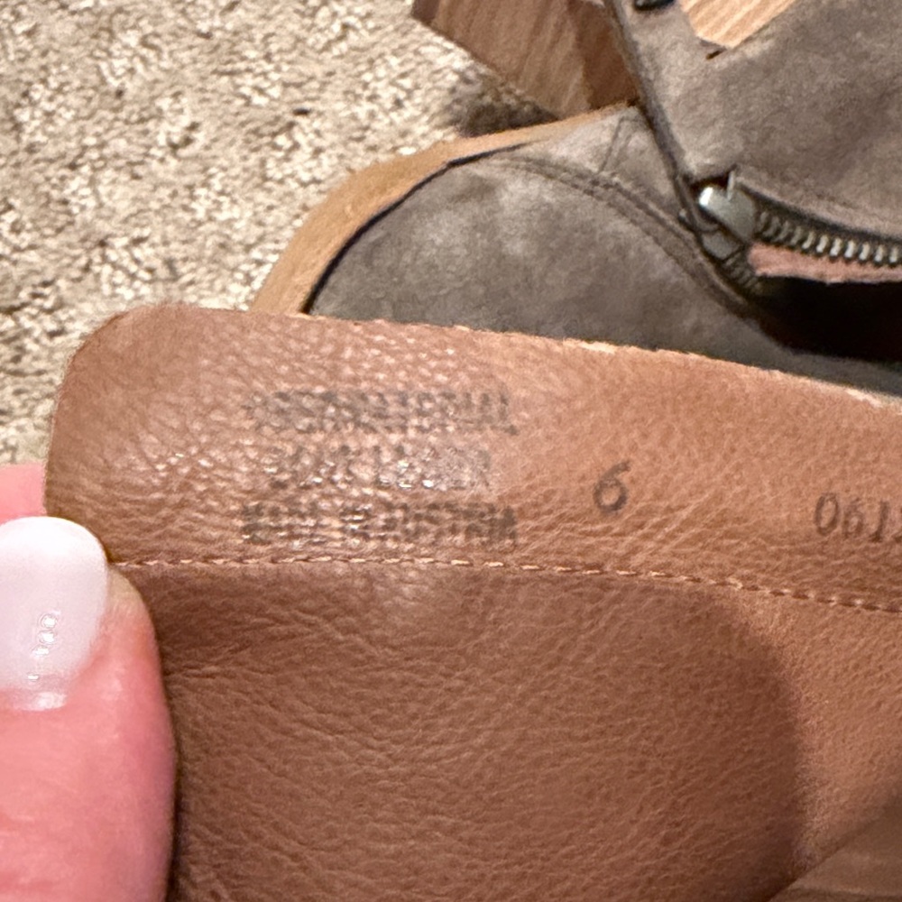 Paul Green Taupe Suede Ankle Boots - Picture 5 of 5